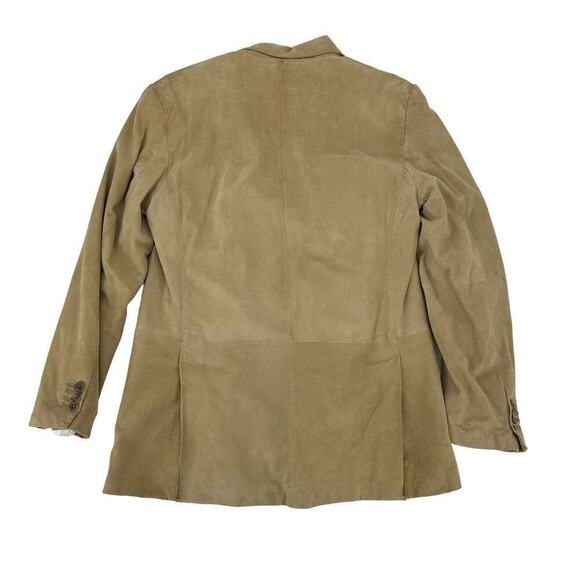Banana Republic Men's Lamb Suede Suit Jacket Business Casual Classic Tan Size L - Picture 3 of 13